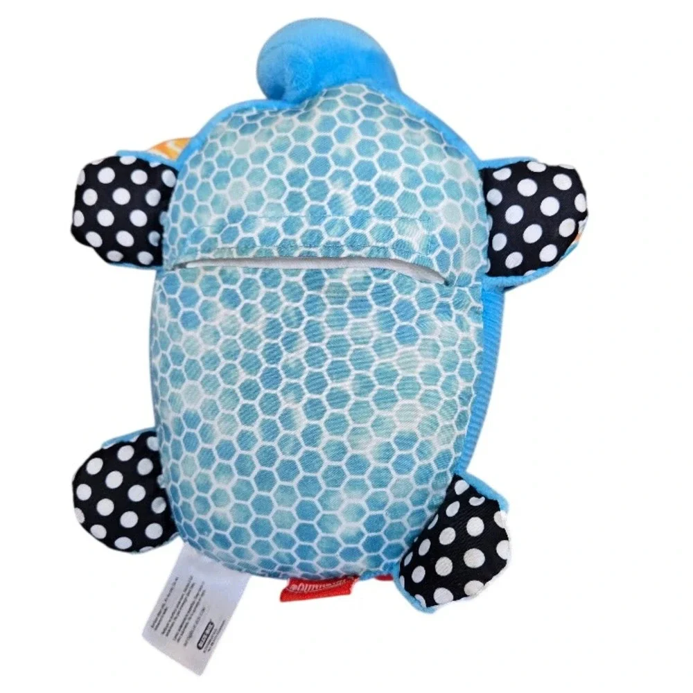 Infantino Musical‎ Mover&Shaker Teal Elephant Baby Sensory Multi-Texture Plush